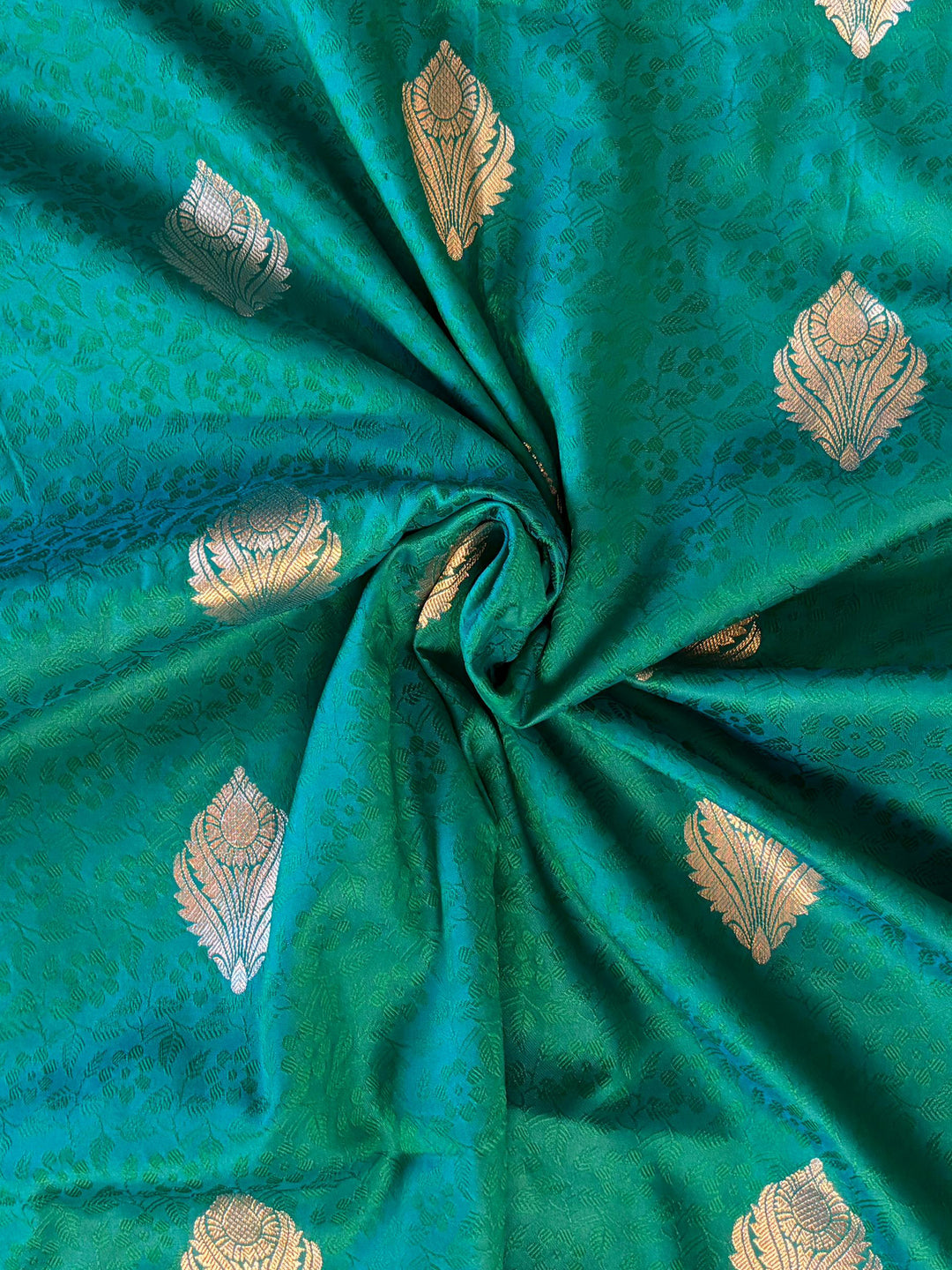 Emerald Green Silk Saree