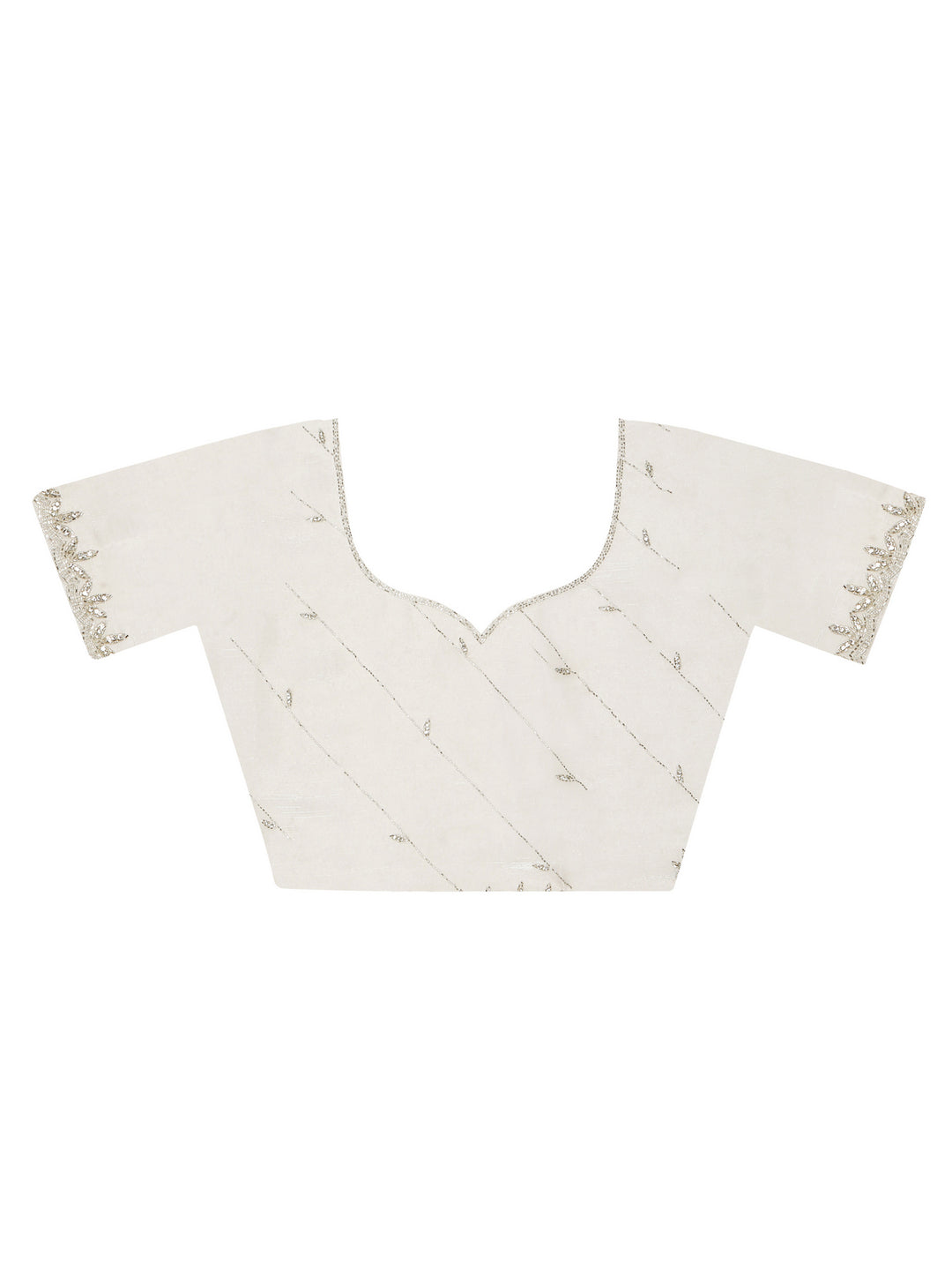 White Organza Tissue Saree