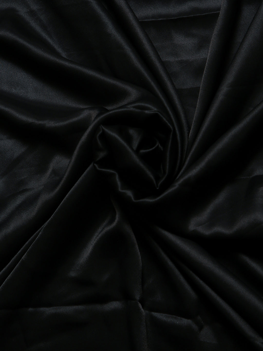 Black Satin Saree