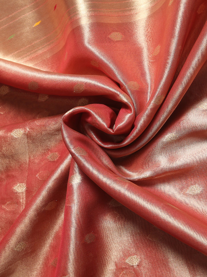 Pink Paithani Tissue