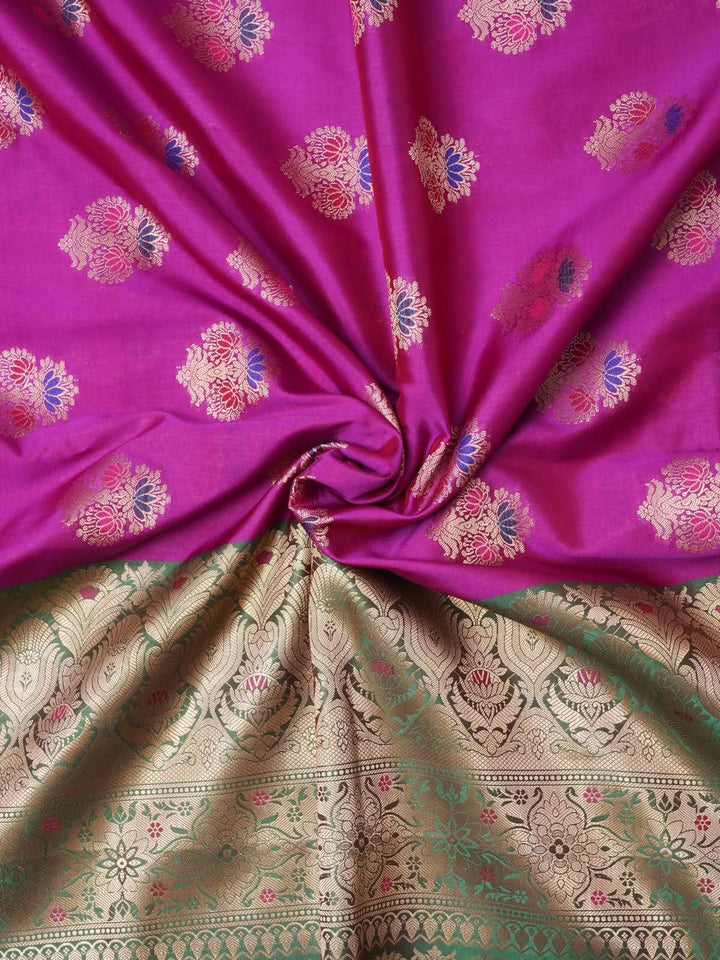 Magestic Purple Katan Silk Saree