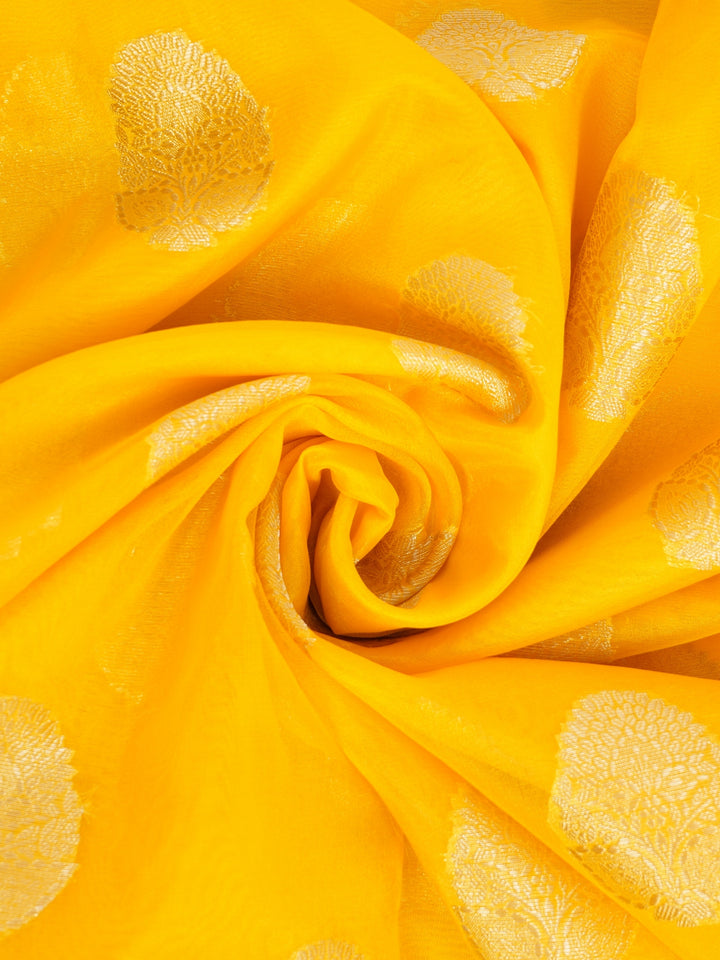 Yellow Kora Banarasi