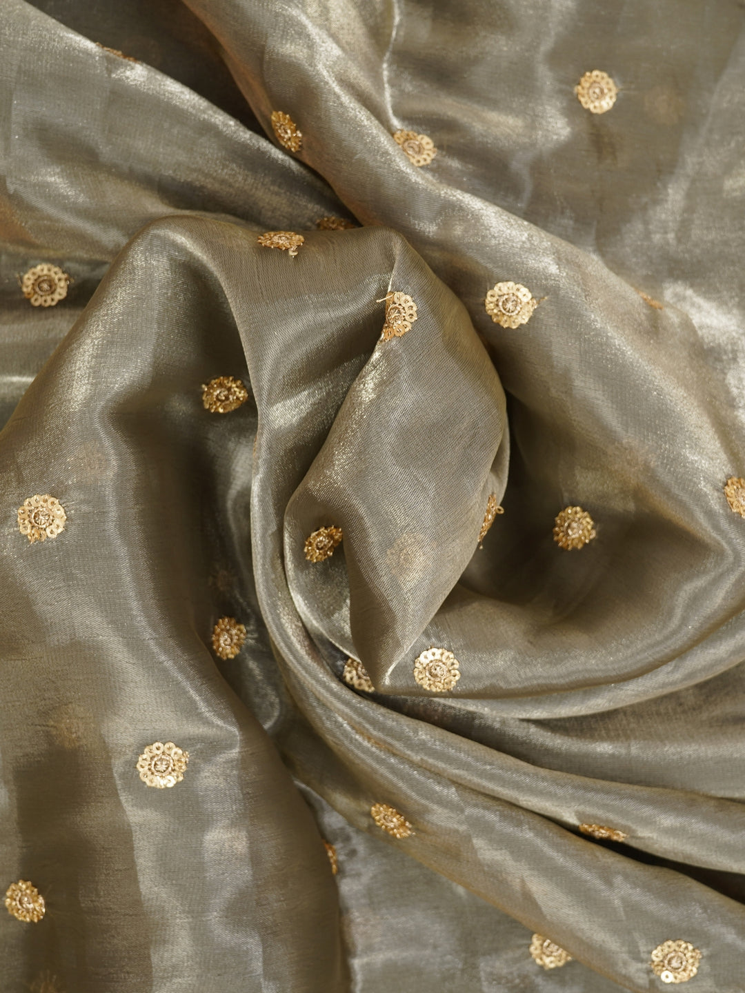 Leaf Green Tissue Saree