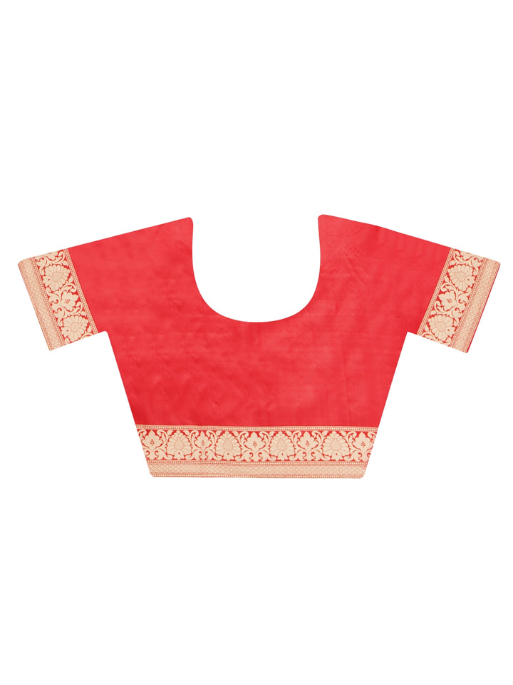 Royal Red Katan Silk Saree