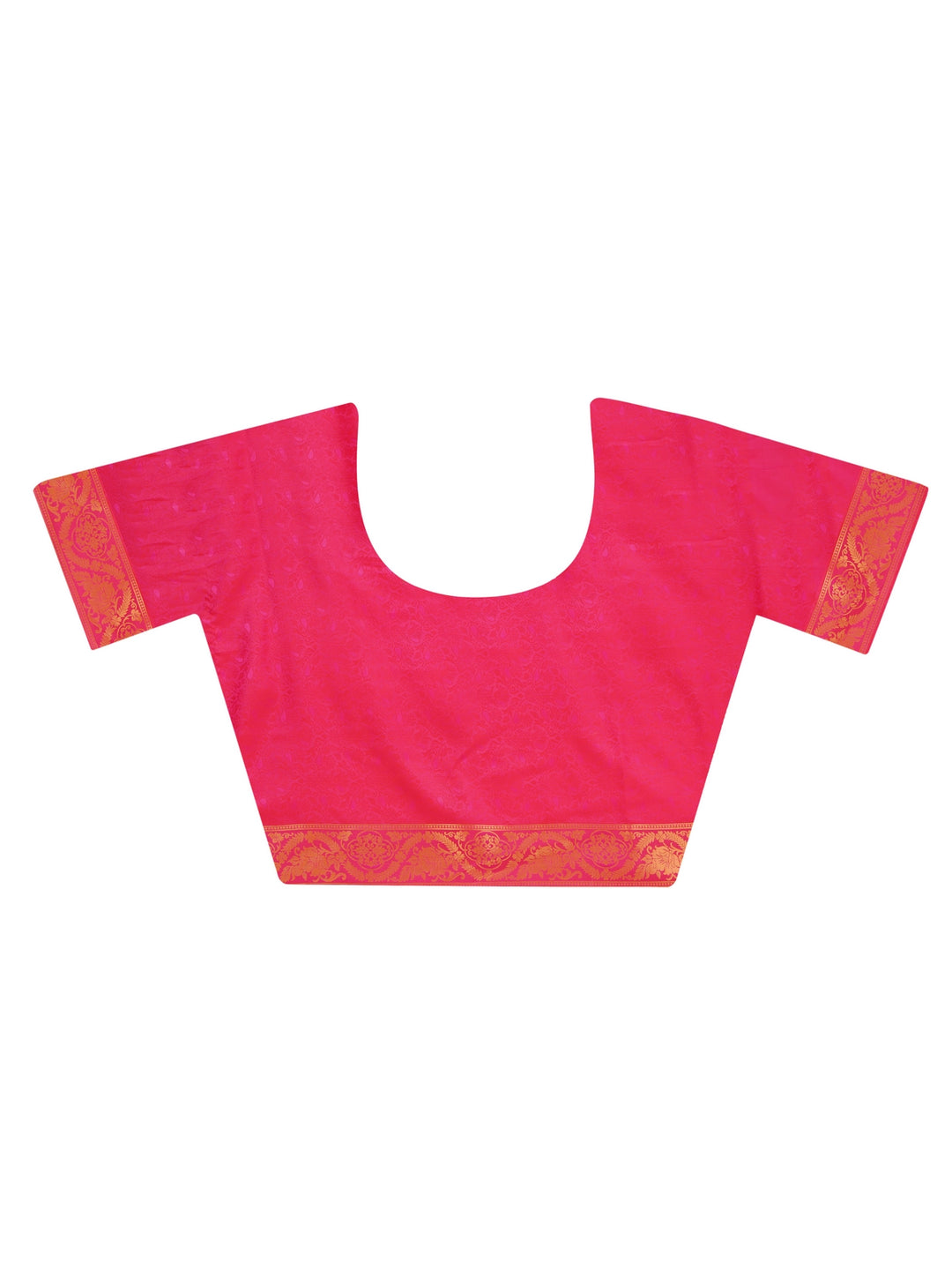 Pink Jaquard Silk Saree