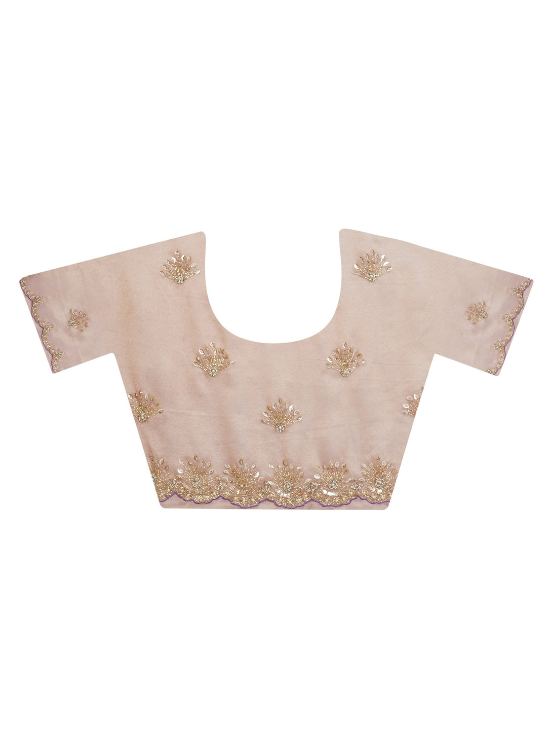 Mauve Tissue Organza Saree