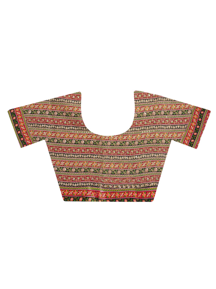 Leaf Green Tissue Saree