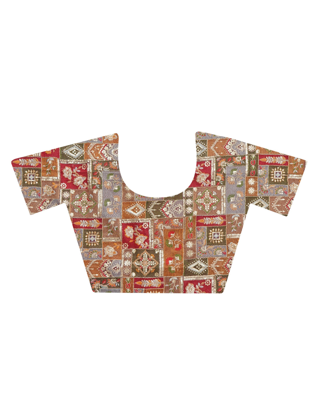 Peach Gold Tissue Saree