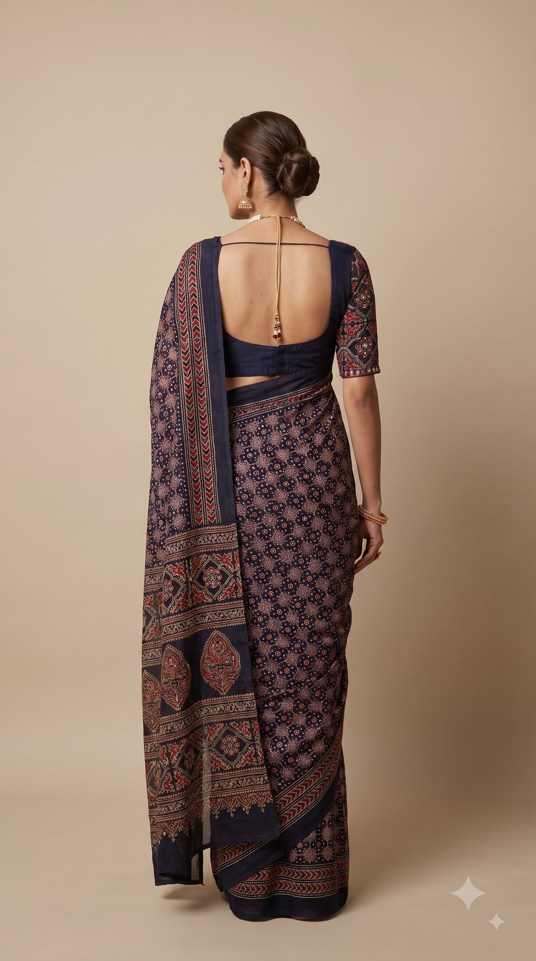 Midnight Blue Saree