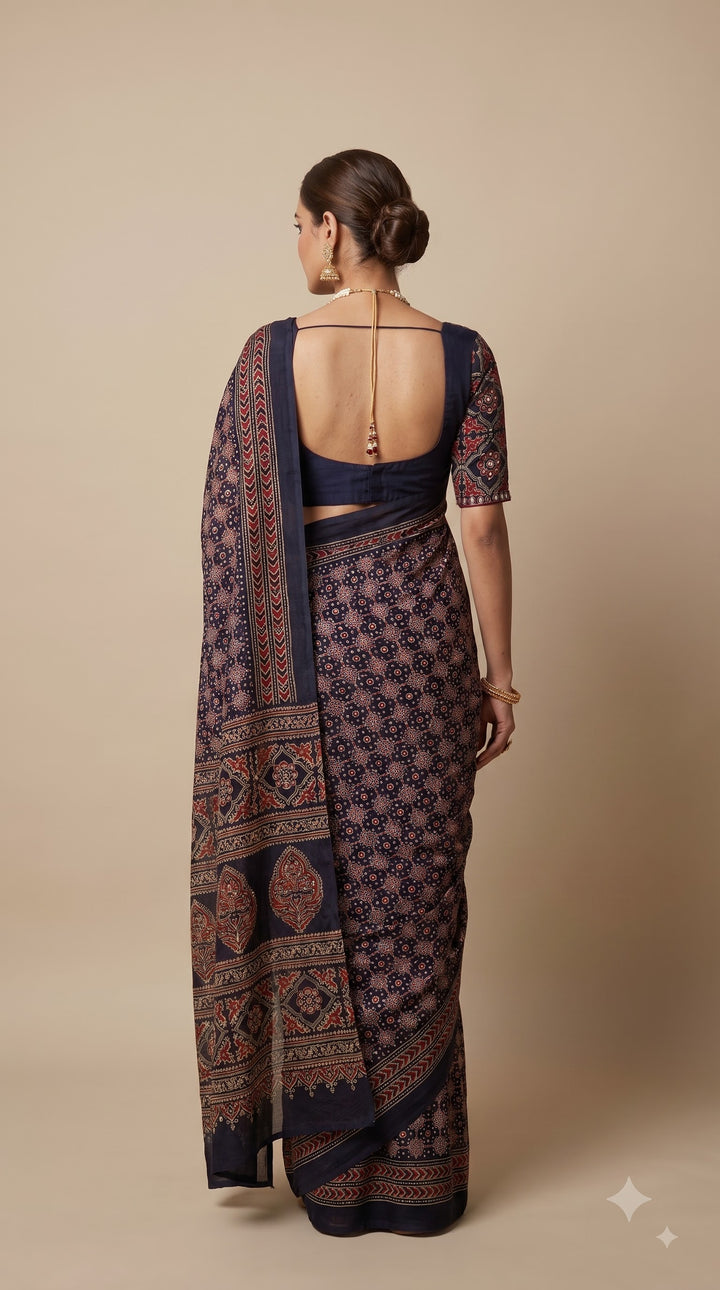Midnight Blue Saree