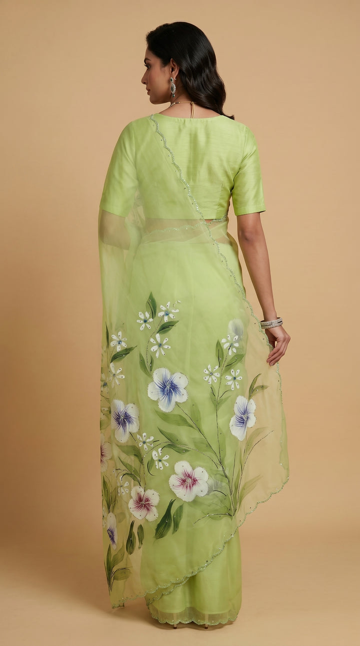 Lime Green Chiffon