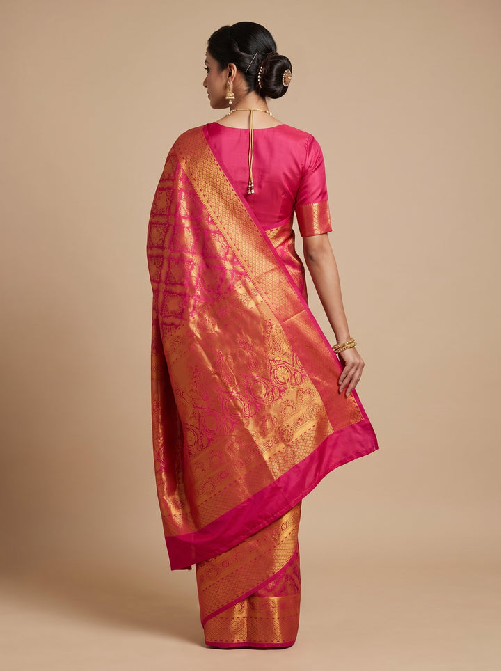 Deep Pink Banarasi
