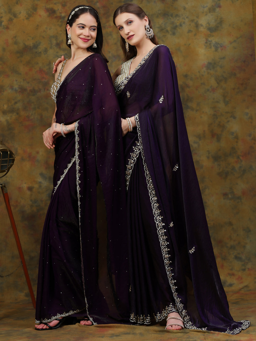 Dark Purple Satin Tissue
