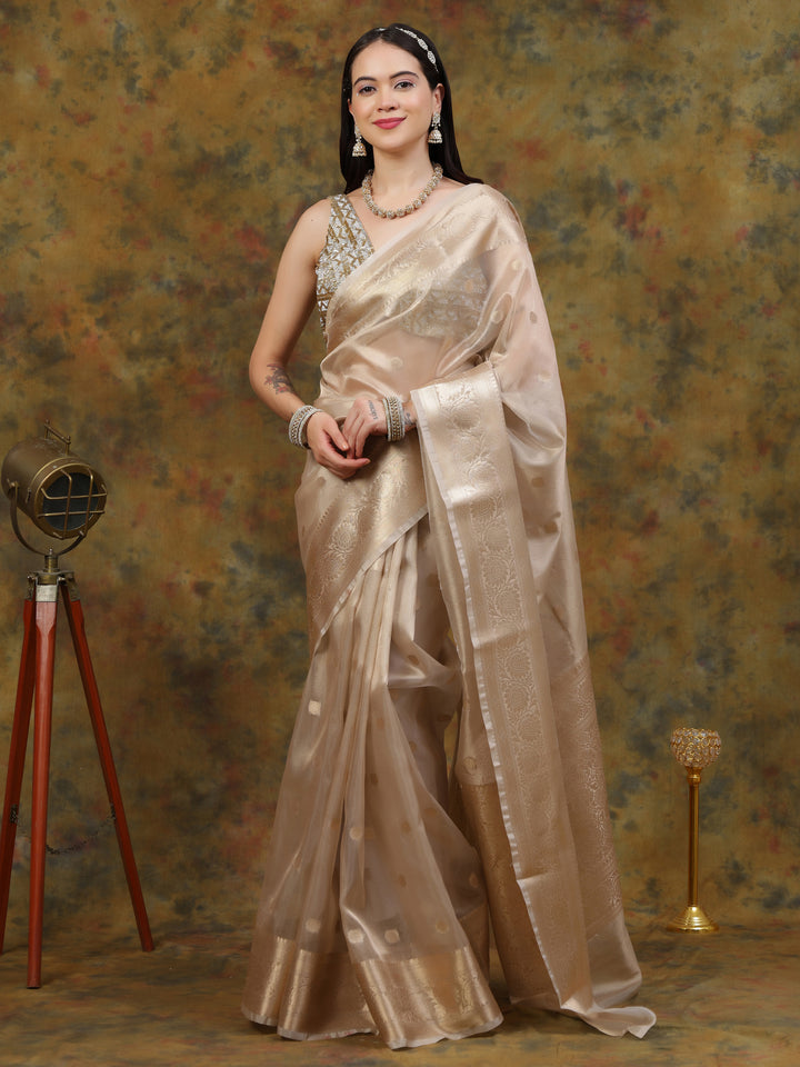 Gold Tissue Saree