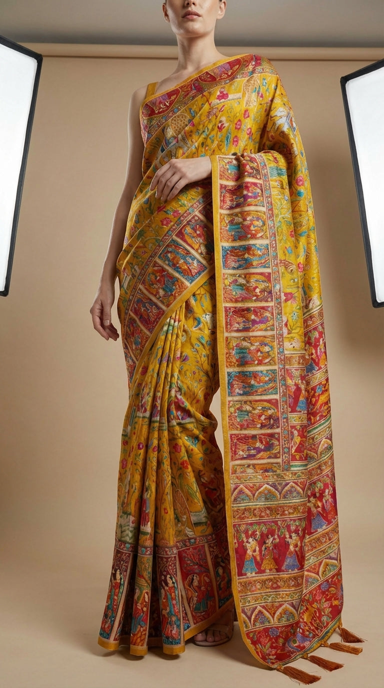 Pashmina Silk Saree