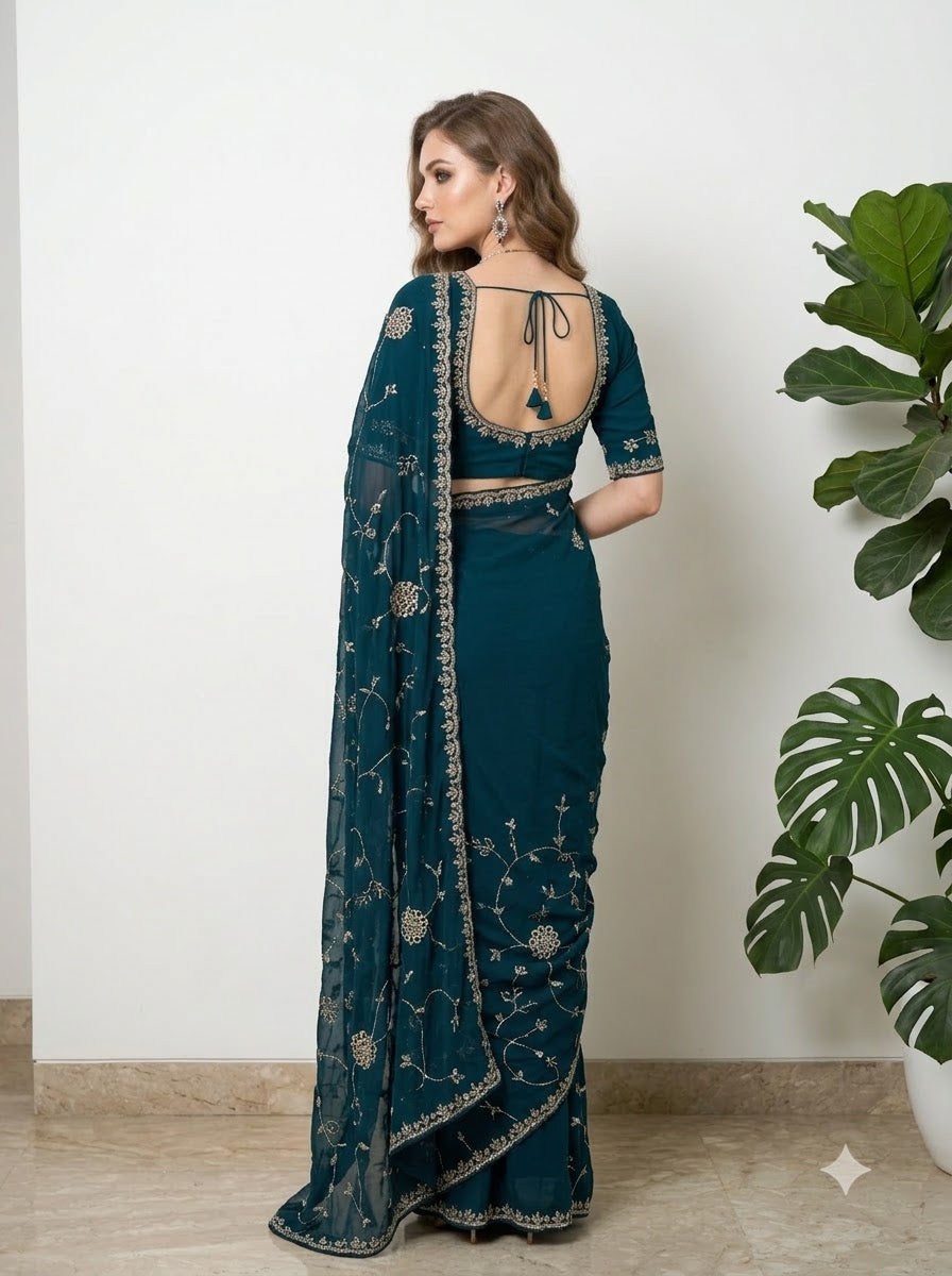 Dark Teal Blue