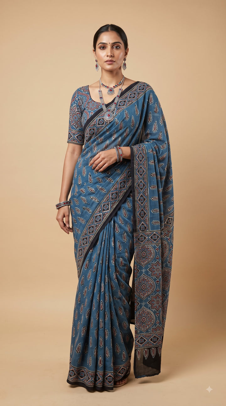 Indigo Blue saree