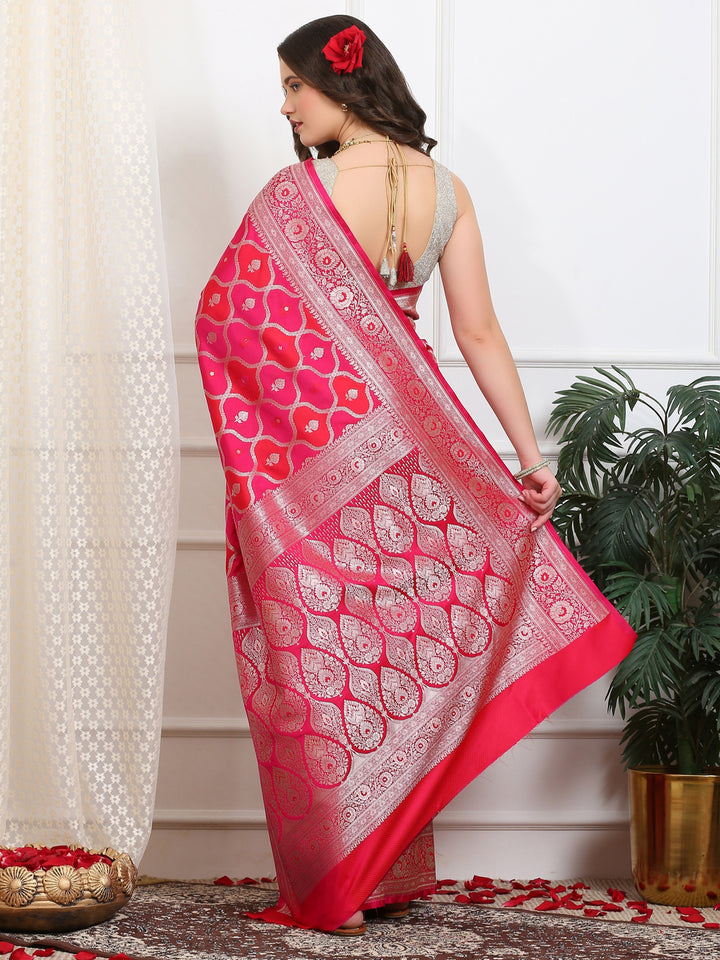Royal Red Katan Silk Saree