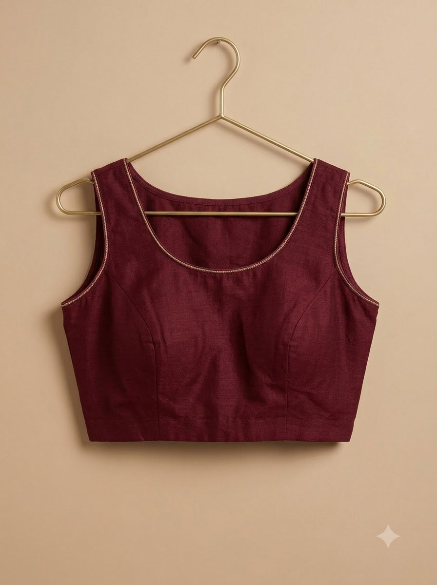 Maroon Organza