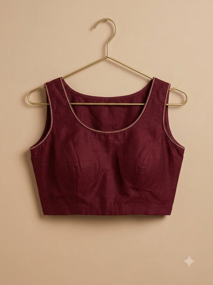 Maroon Organza