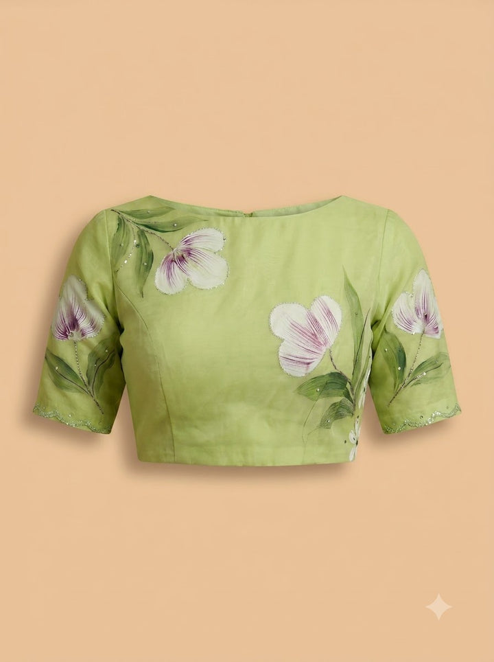Lime Green Chiffon