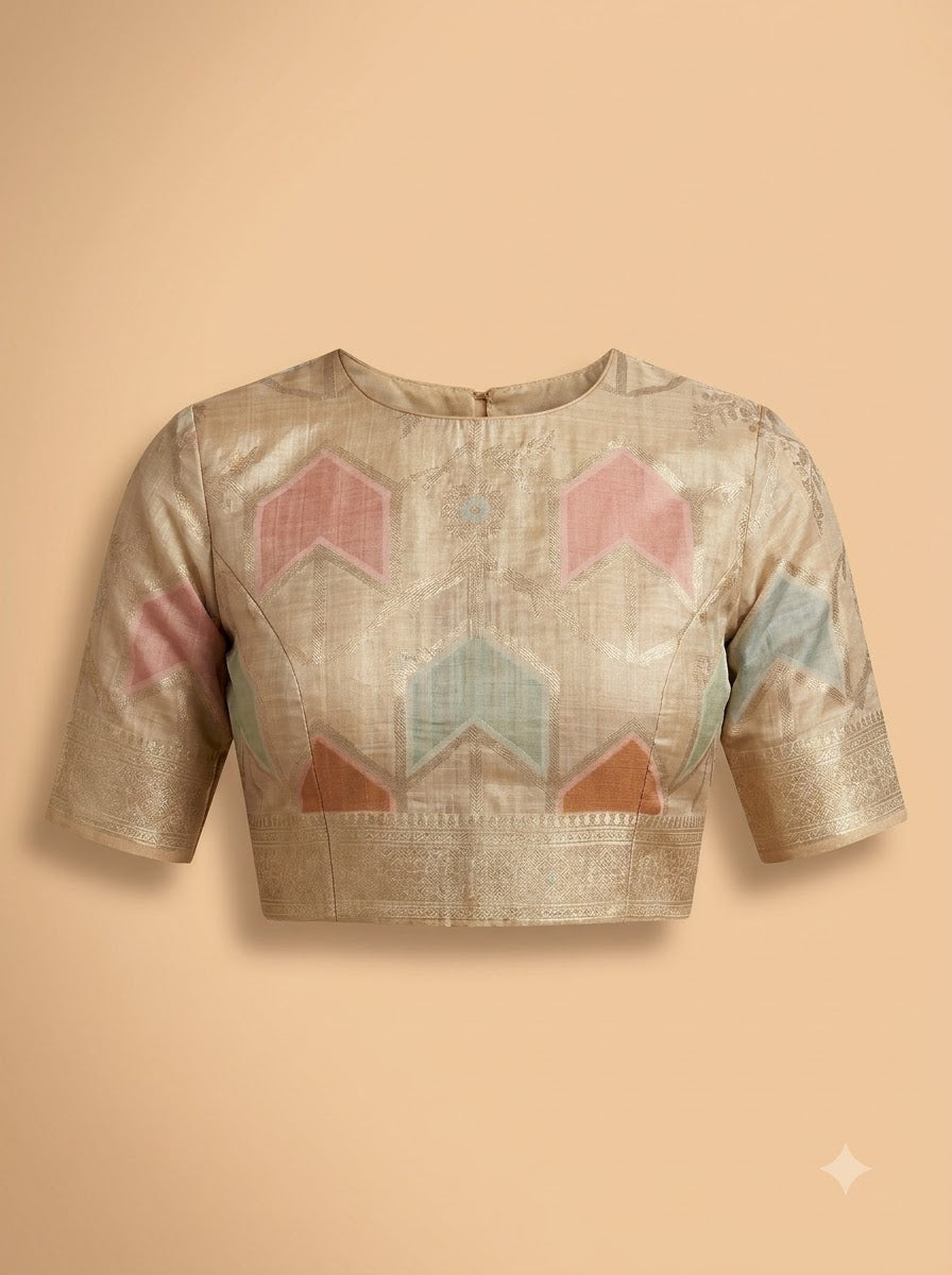 Beige Jamdani Rangkaat