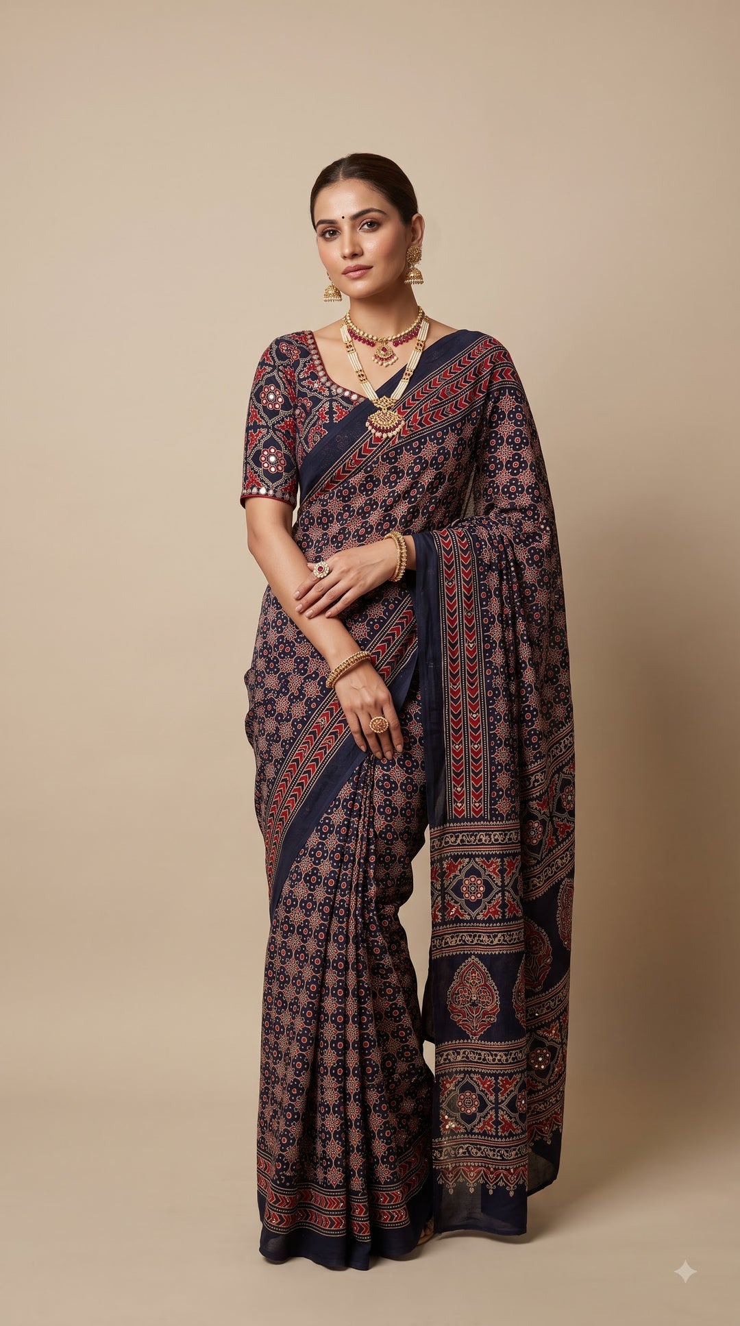 Midnight Blue Saree