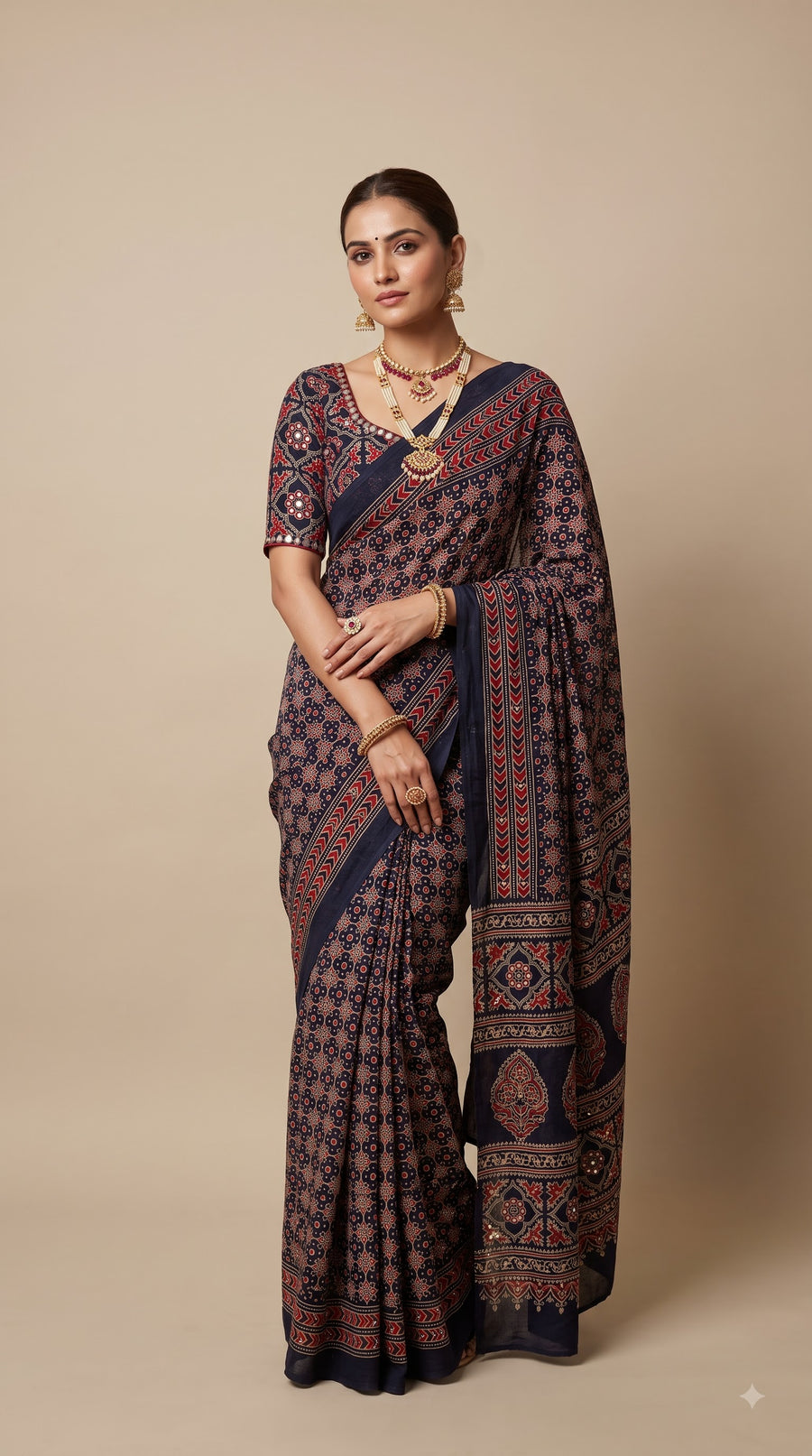 Midnight Blue Saree