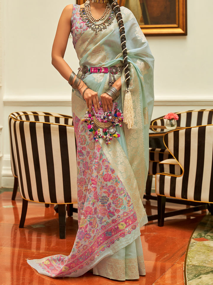 Kashmiri Silk Saree
