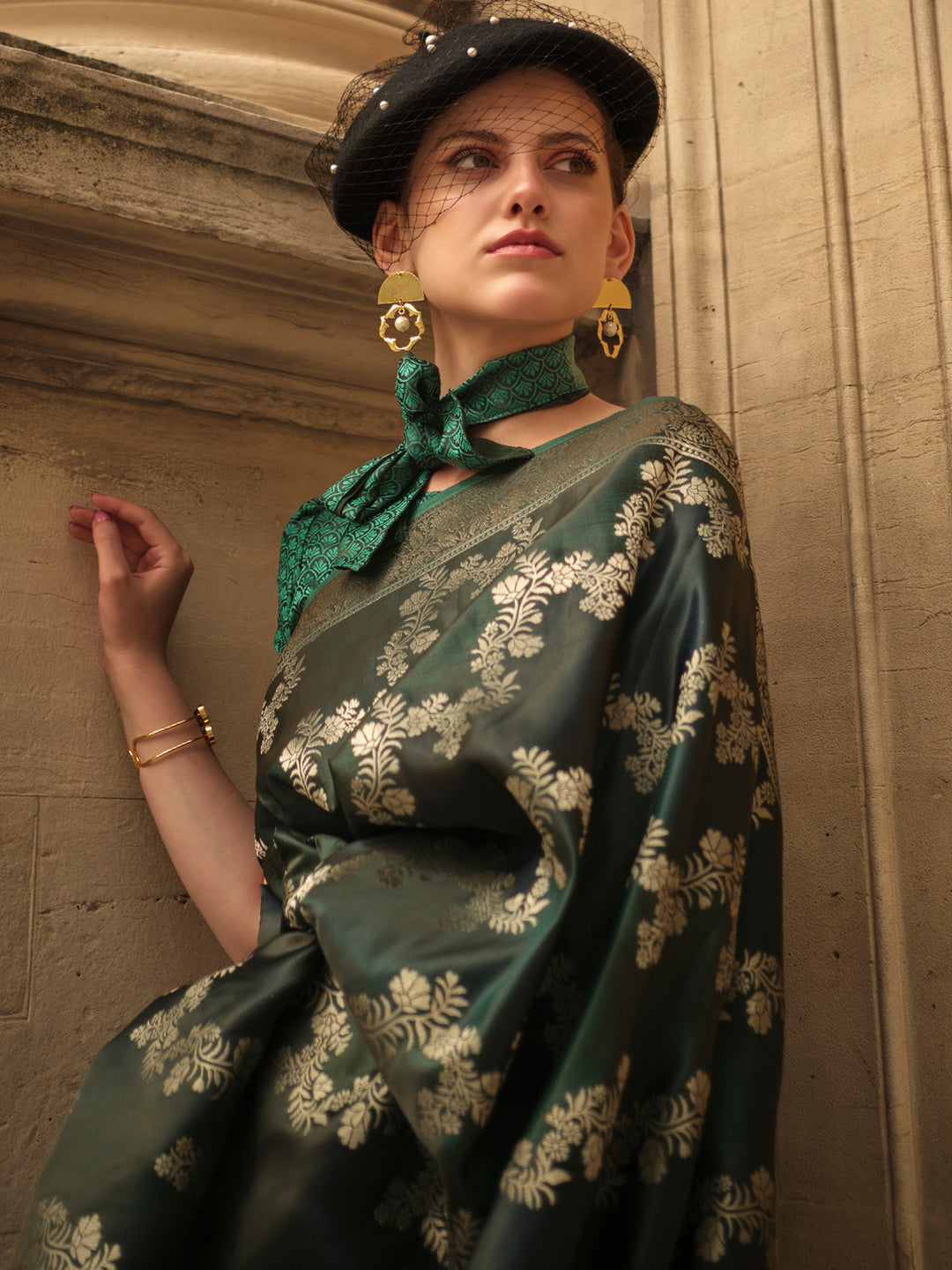 Banarasi Rangkaat Saree