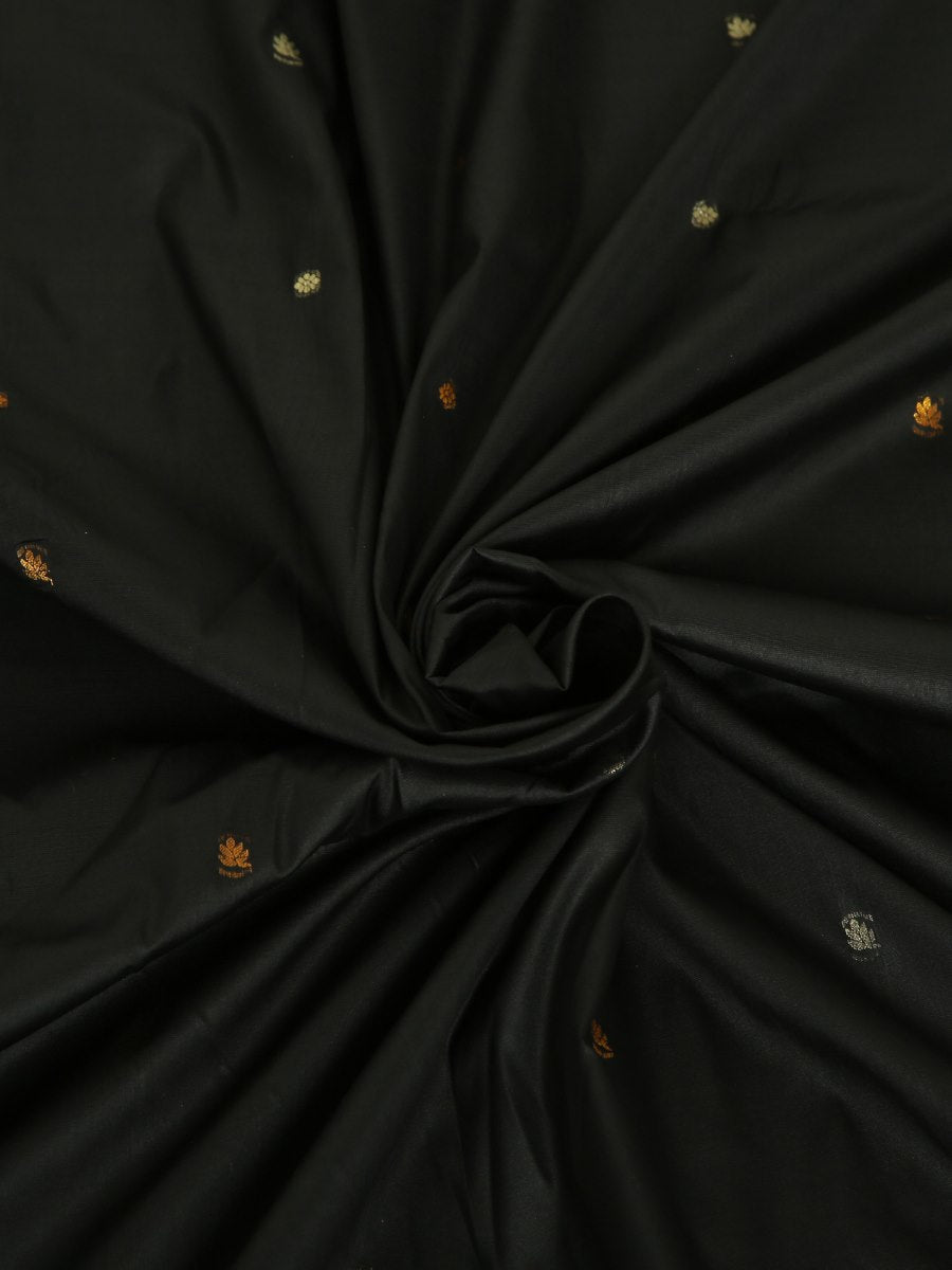 Black Katan Silk saree