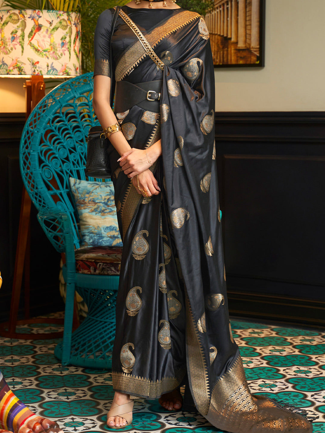 Satin Silk Saree