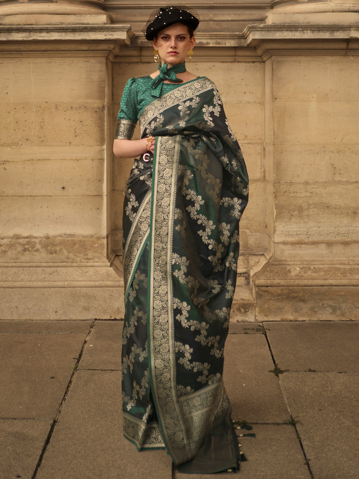 Banarasi Rangkaat Saree
