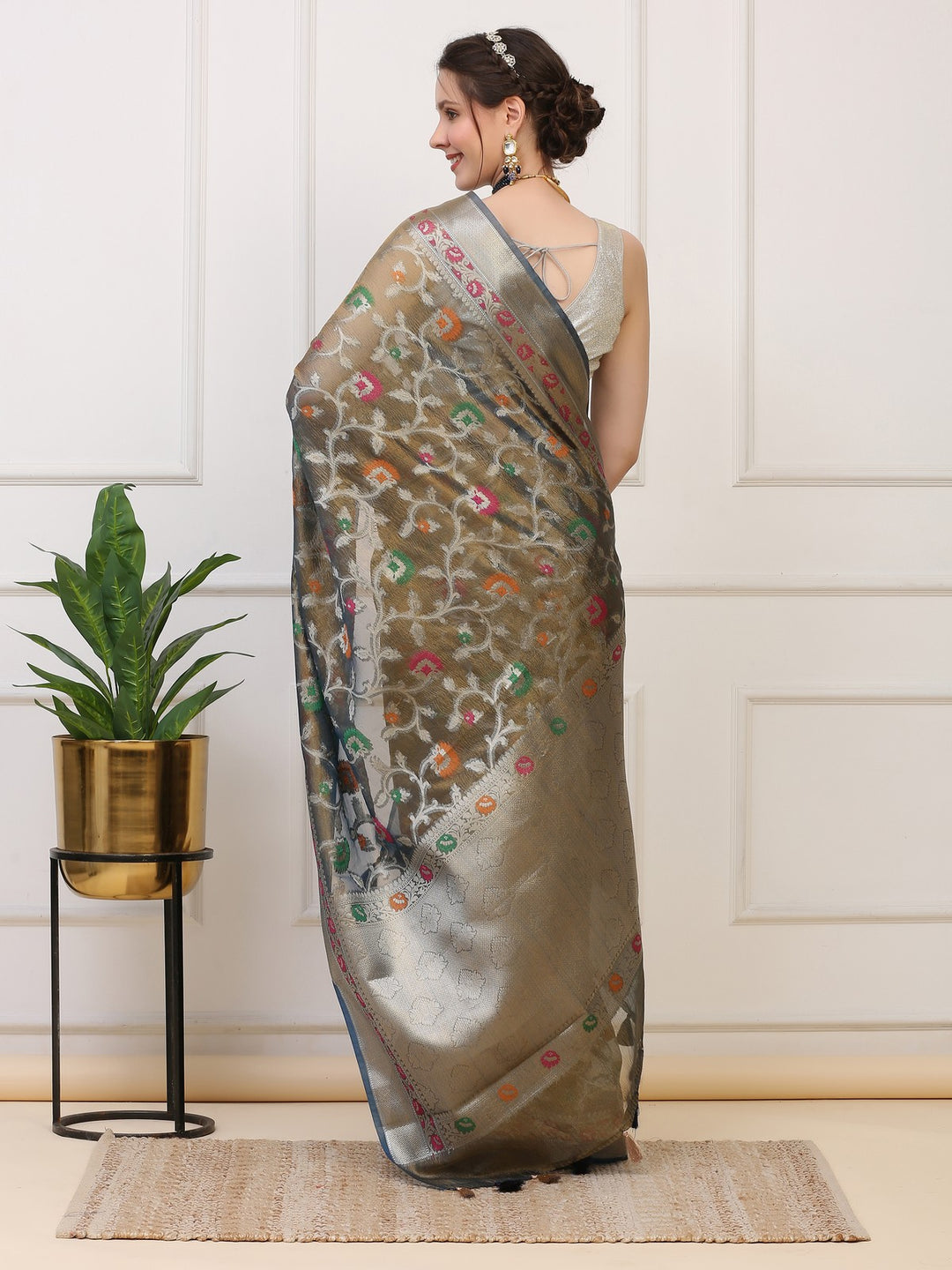 Banarasi Crush Tissue Saree