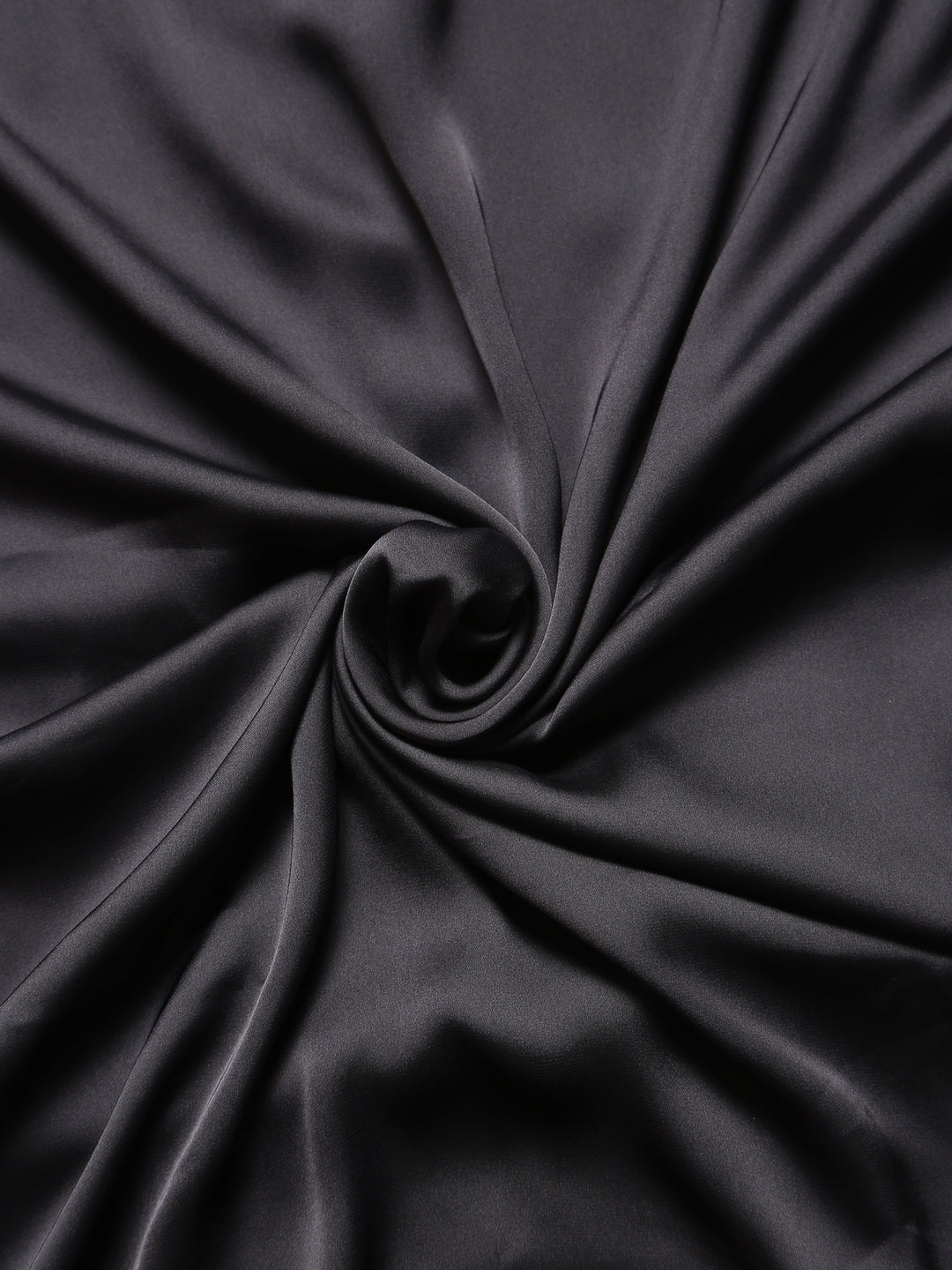 Black Satin Saree