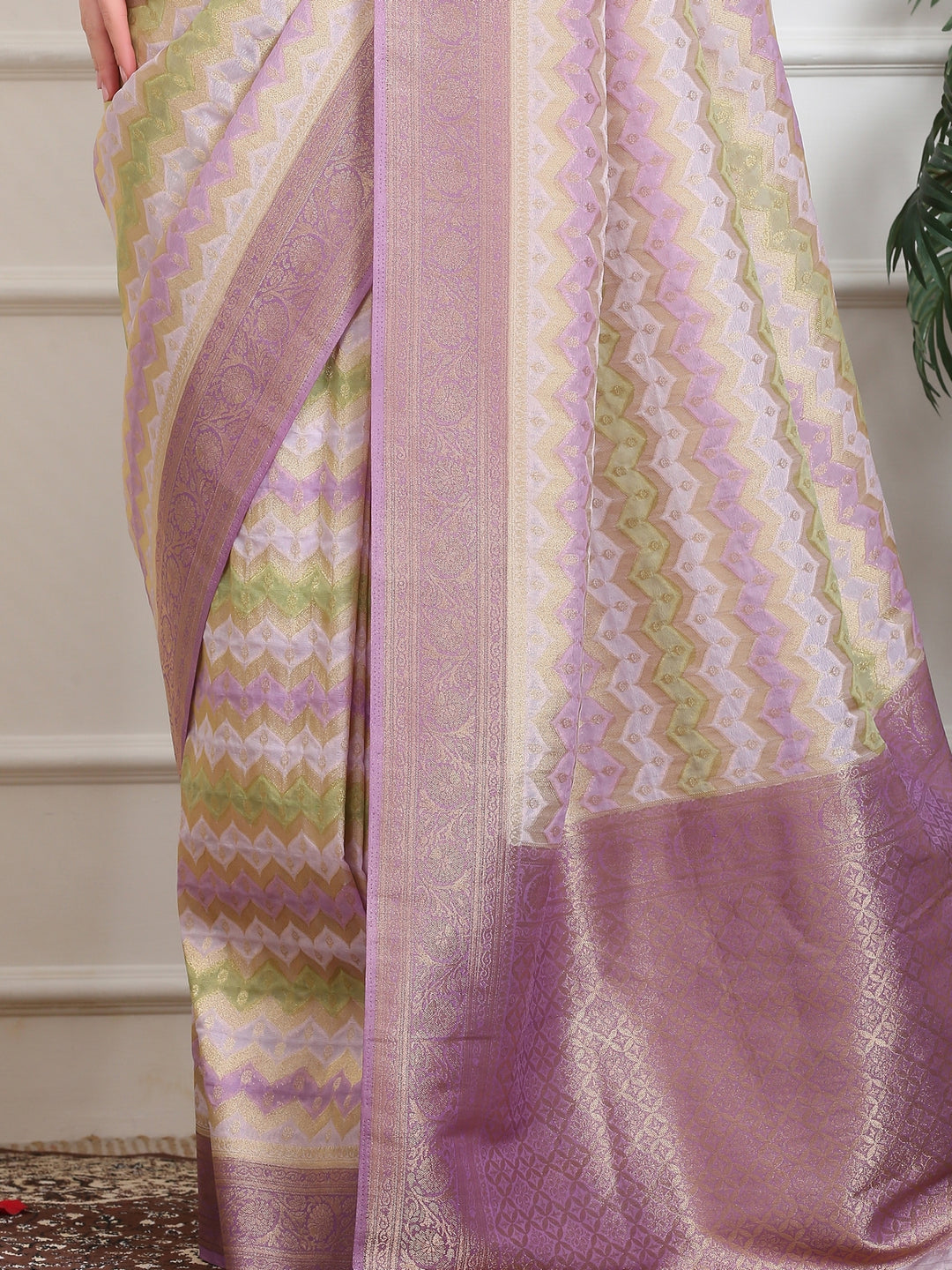 Leheriya Georgette Saree