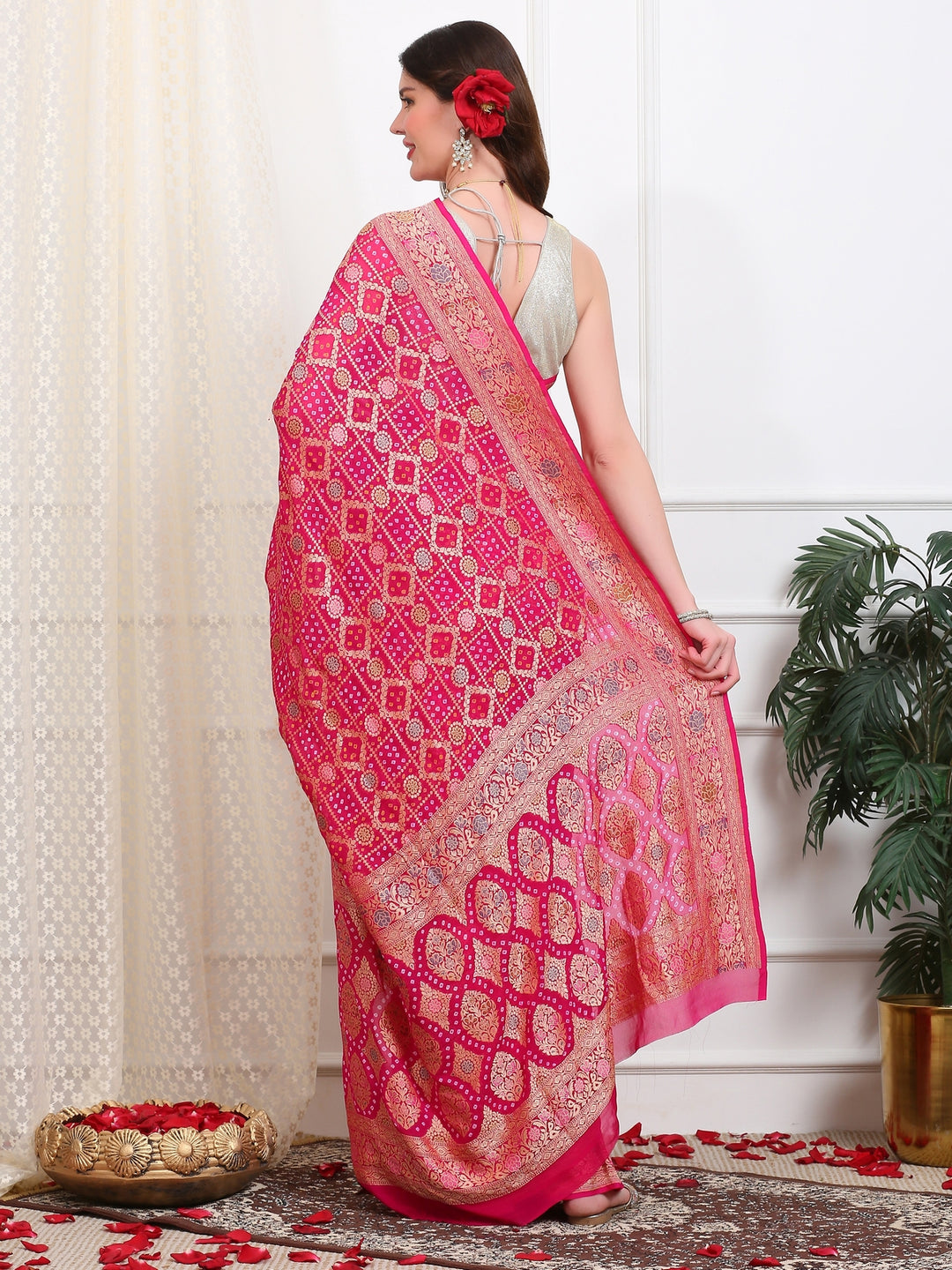 Khaddi Georgette Saree