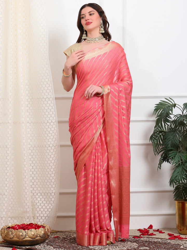 Leheriya Georgette Saree