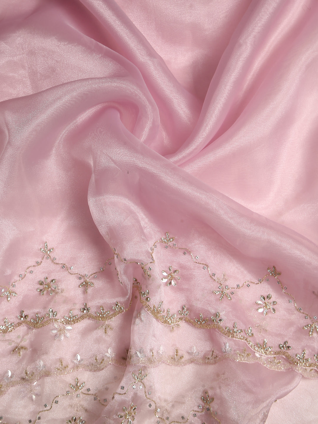 Lavender Organza Saree