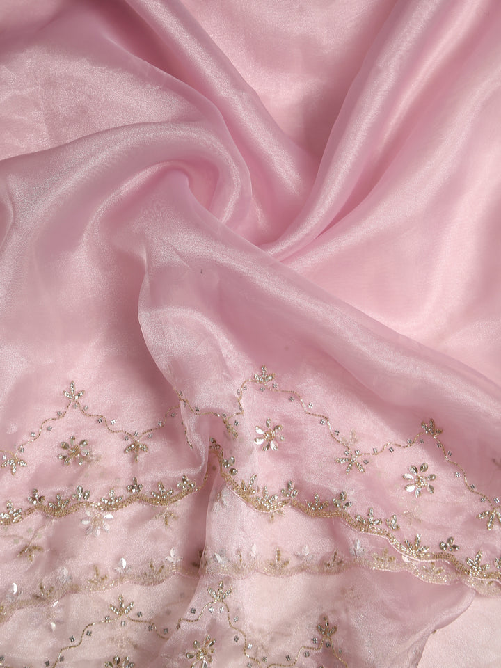 Lavender Organza Saree