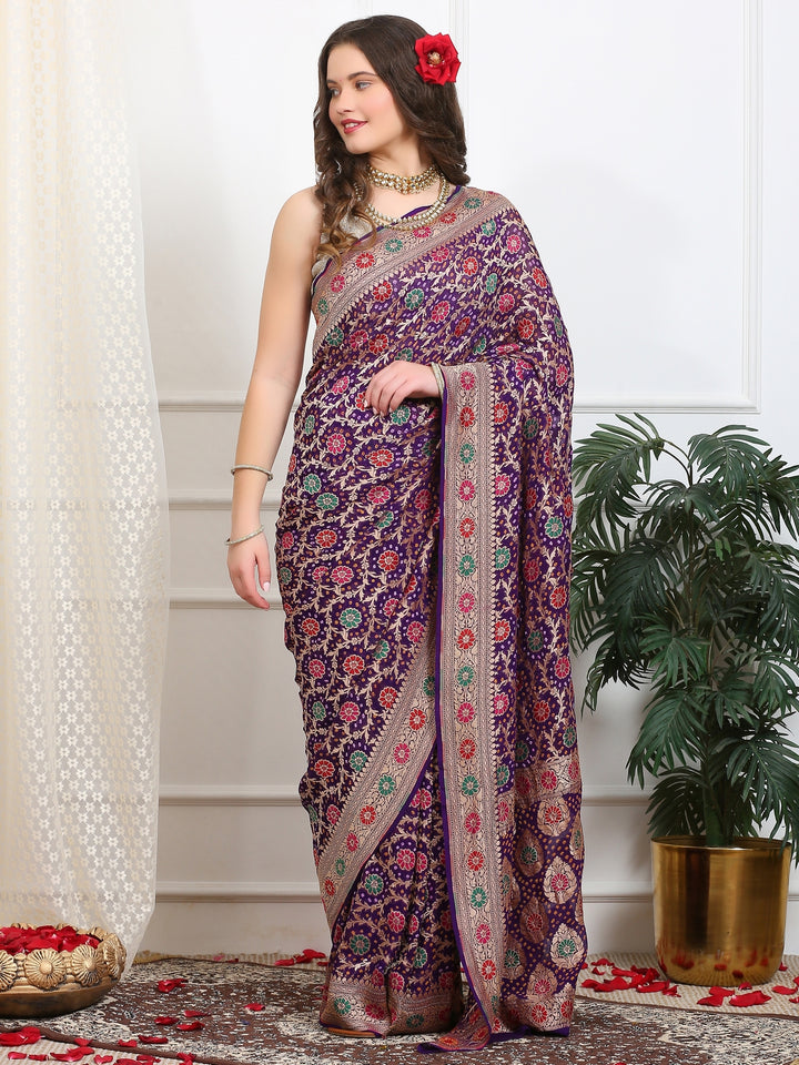 Khaddi Georgette Saree