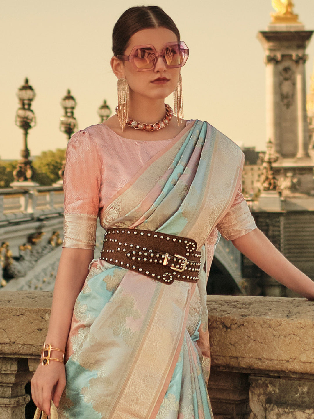 Banarasi Rangkaat Saree