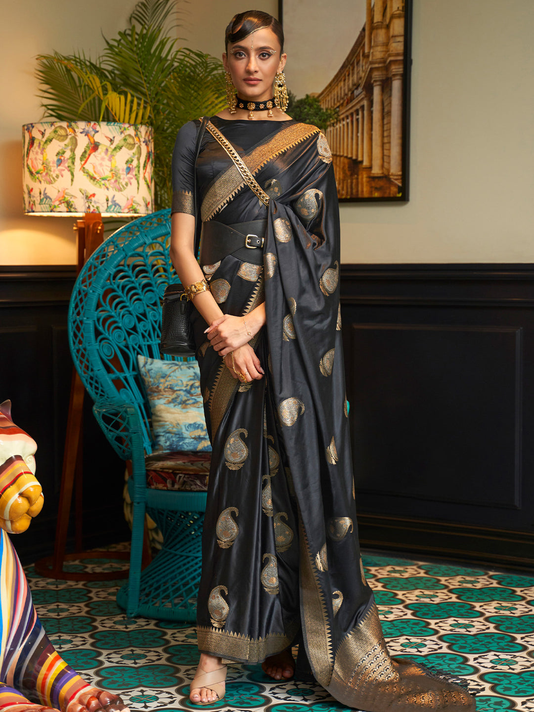 Satin Silk Saree