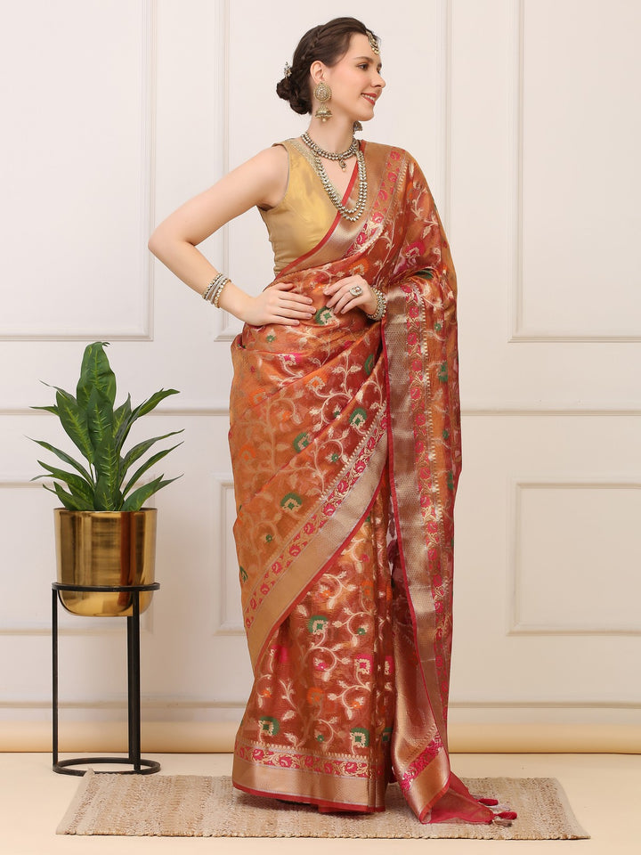 Banarasi Crush Tissue Saree