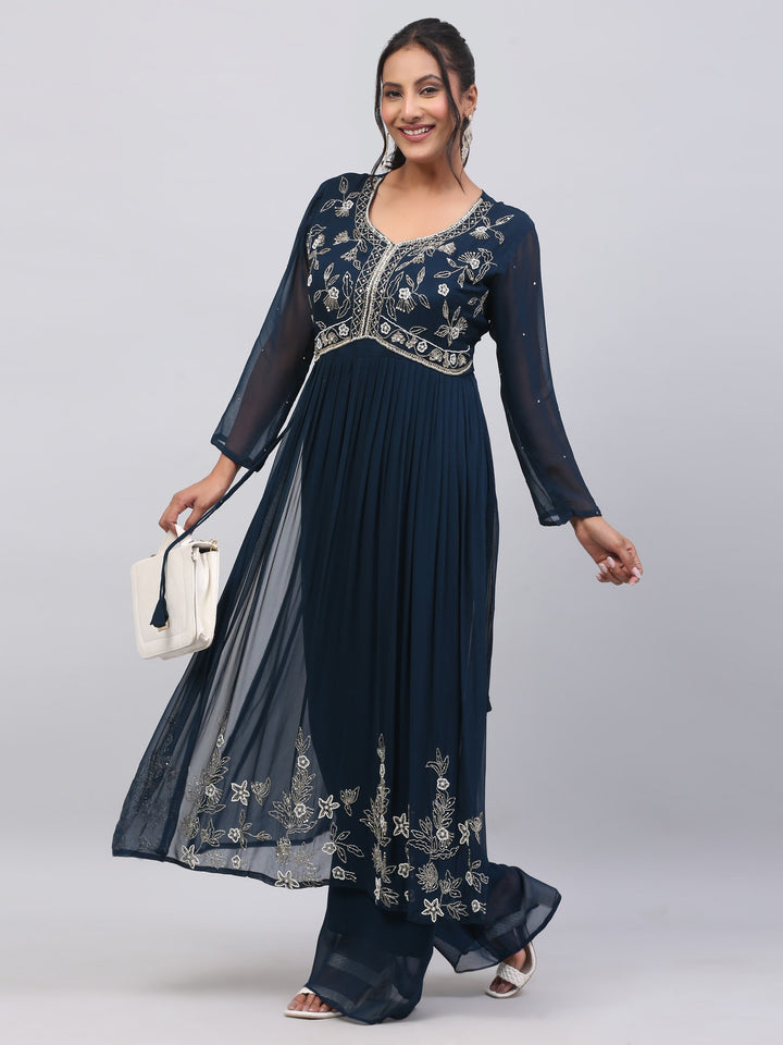 Teal Blue Nayra Suit