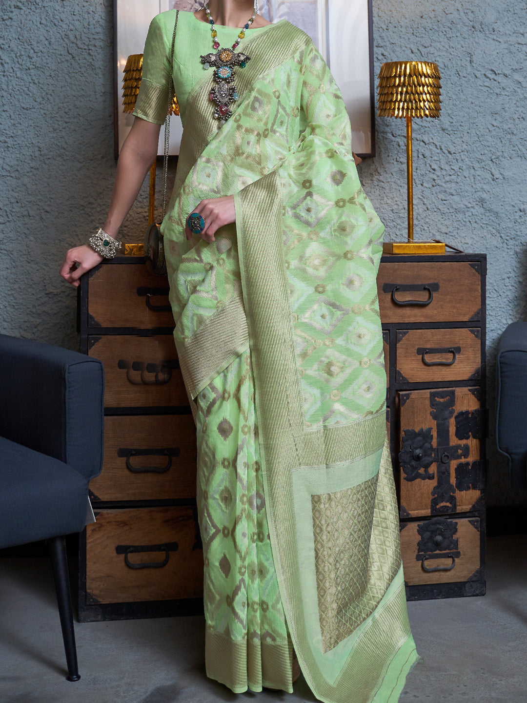 Organza Silk Saree