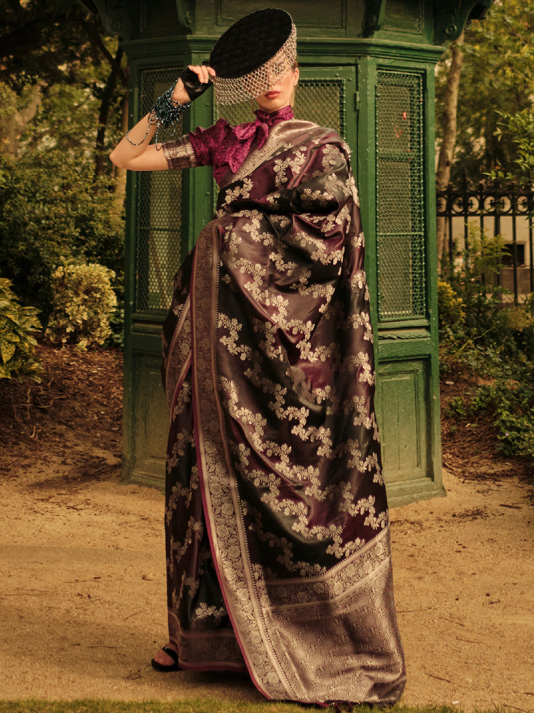 Banarasi Rangkaat Saree