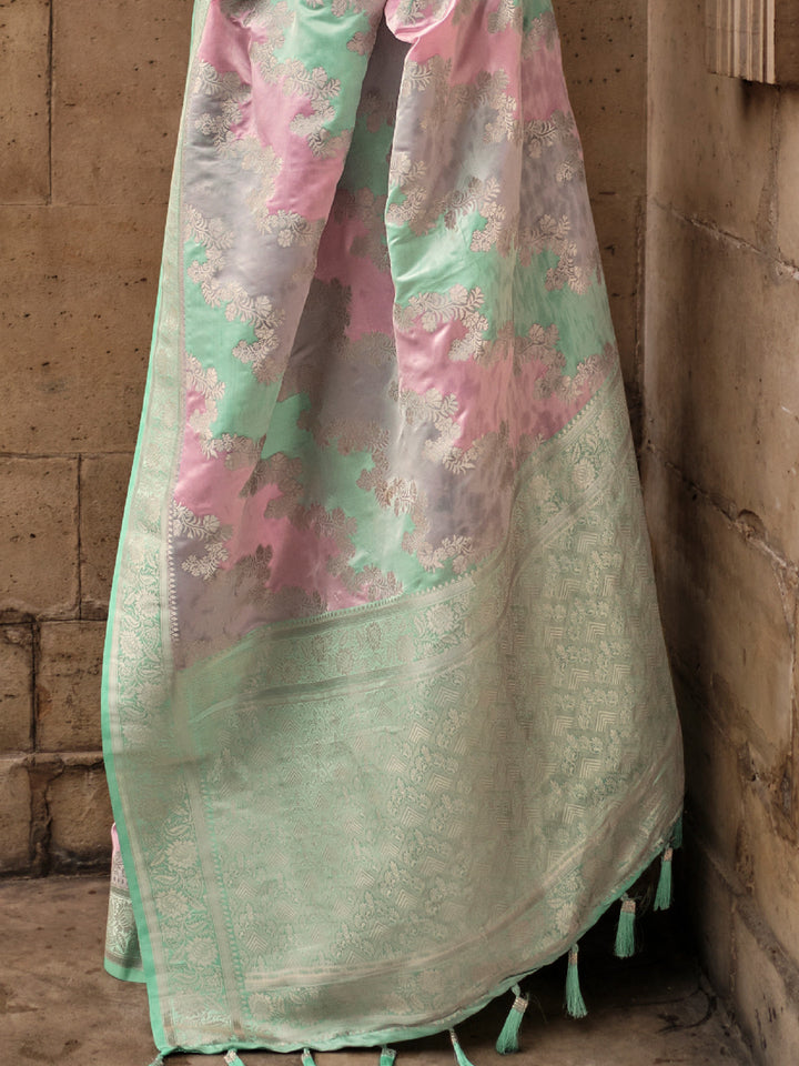 Banarasi Rangkaat Saree
