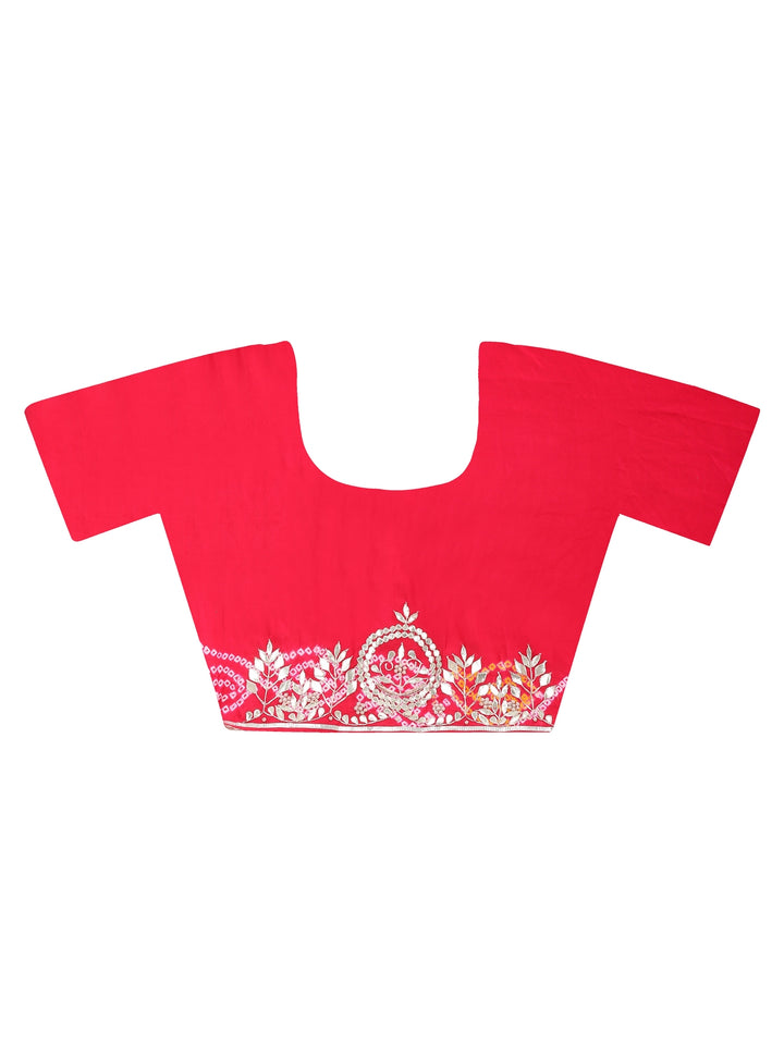 Ruby Red Gharchola Silk Saree