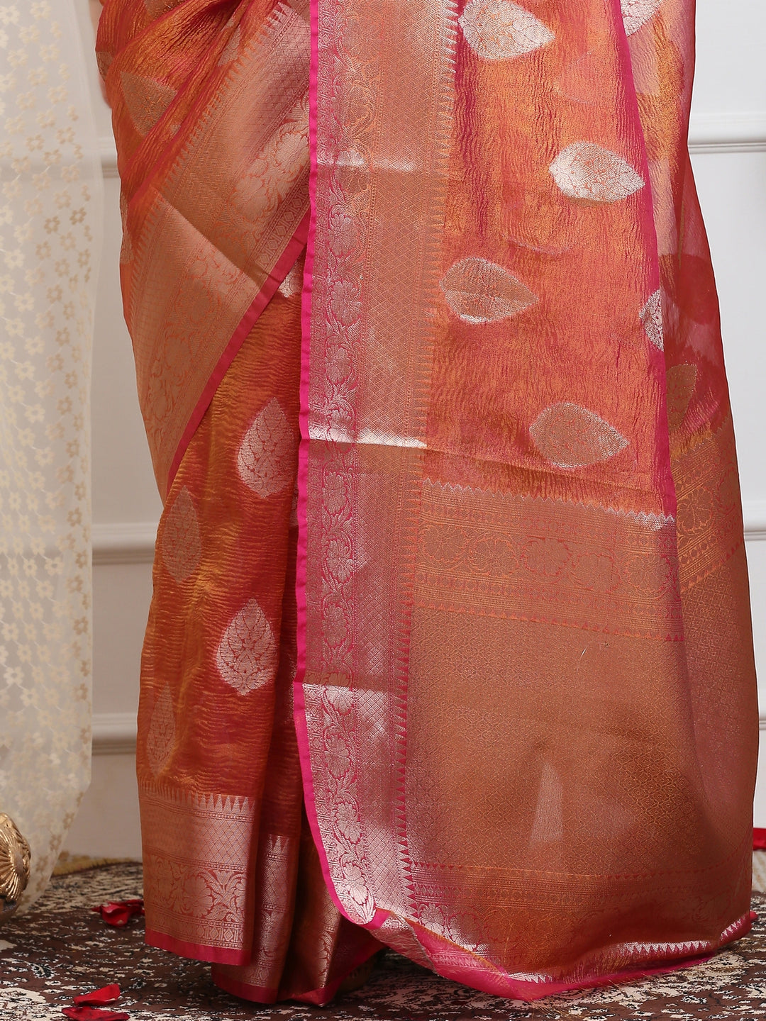 Crush Tissue Saree